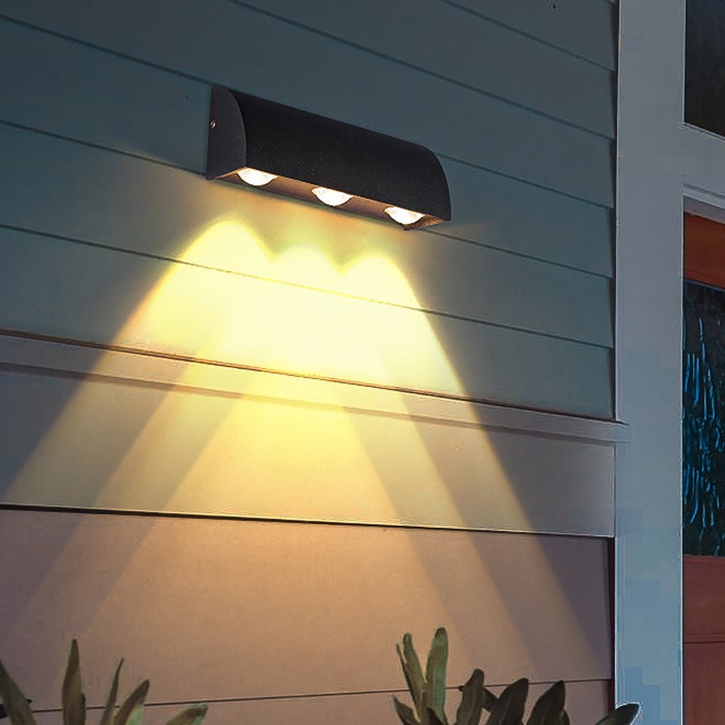 Outdoor Minimalist LED Waterproof Wall Light for Courtyard Balcony Foyer-Lighom