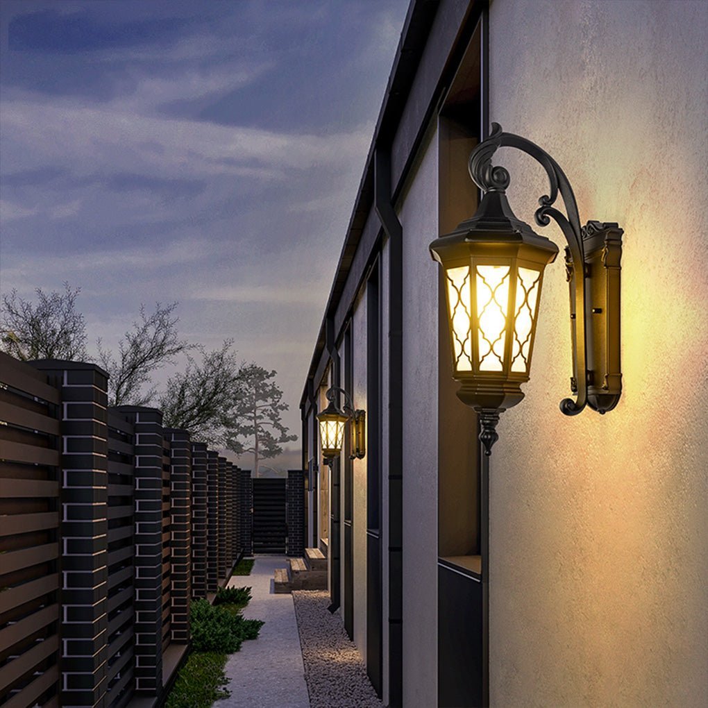 Outdoor Retro Waterproof Wall Lamp Decorative Lighting for Villa Courtyard Balcony-Lighom