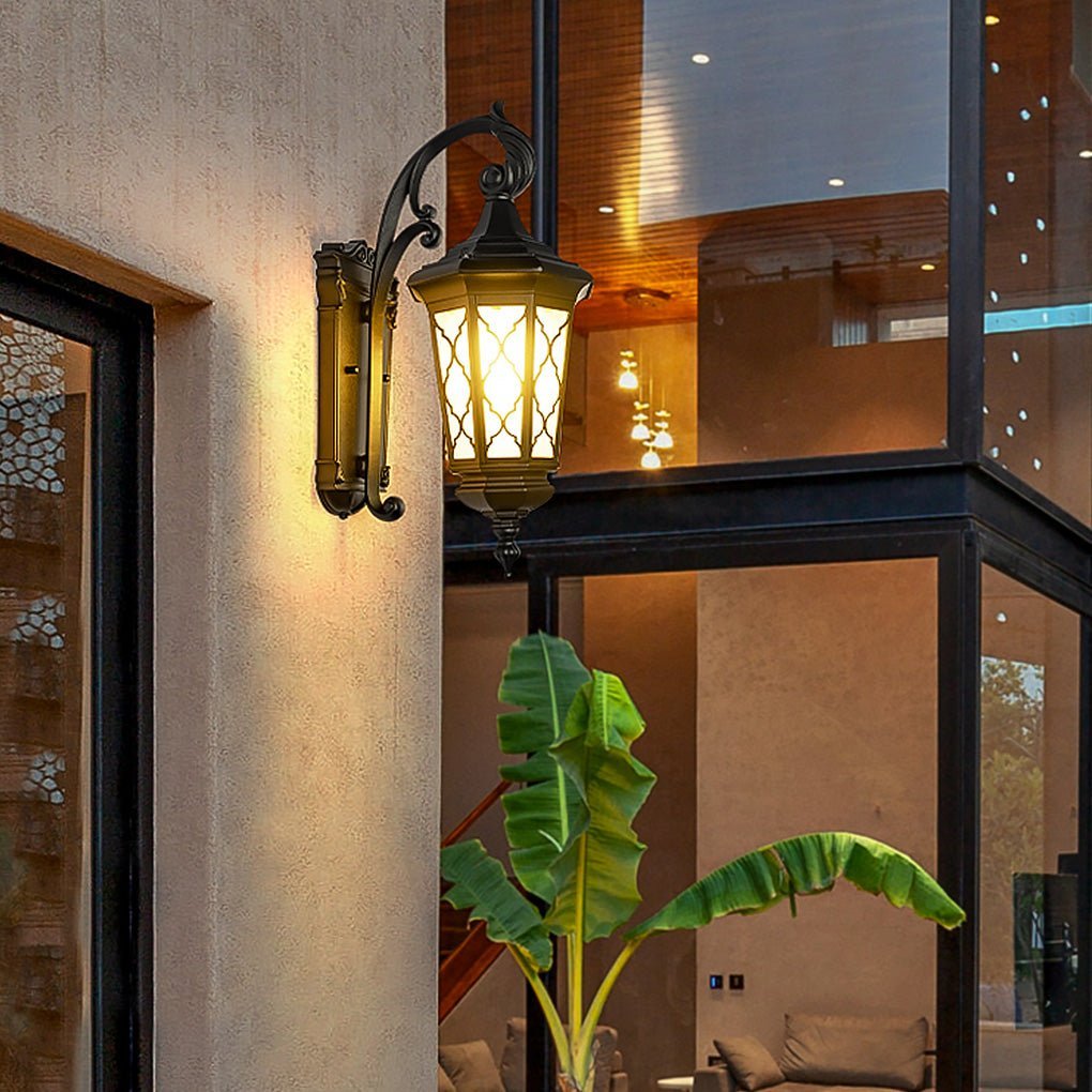 Outdoor Retro Waterproof Wall Lamp Decorative Lighting for Villa Courtyard Balcony-Lighom
