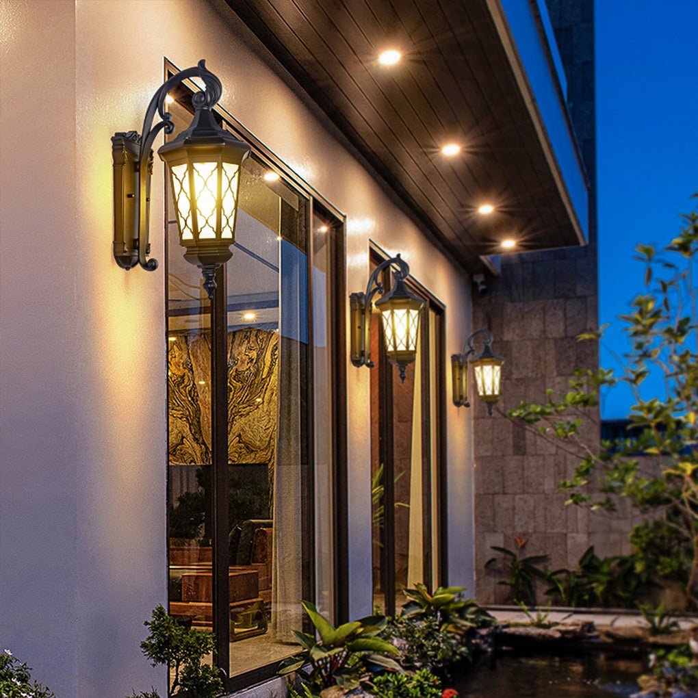 Outdoor Retro Waterproof Wall Lamp Decorative Lighting for Villa Courtyard Balcony-Lighom