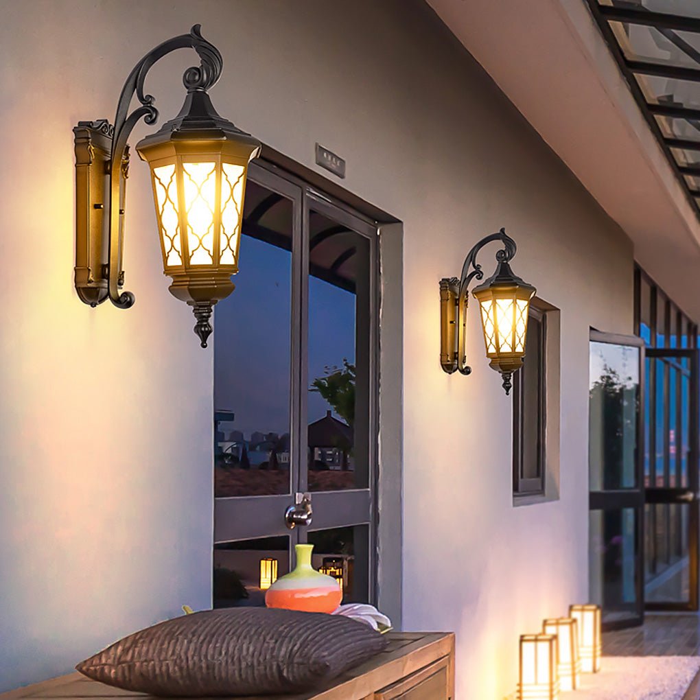 Outdoor Retro Waterproof Wall Lamp Decorative Lighting for Villa Courtyard Balcony-Lighom