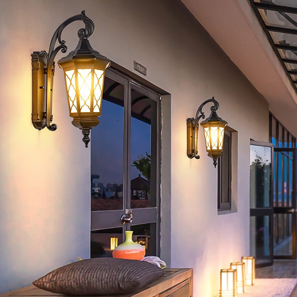 Outdoor Retro Waterproof Wall Lamp Decorative Lighting for Villa Courtyard Balcony-Lighom
