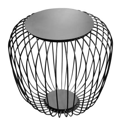 Outdoor Waterproof Cage Shape Stool Table Lamp LED Landscape Lighting Courtyard Lamp-Lighom