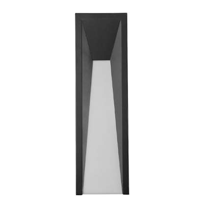 Arched Trapezoid Waterproof Black LED Modern Outdoor Wall Lights Wall Lamp-Lighom