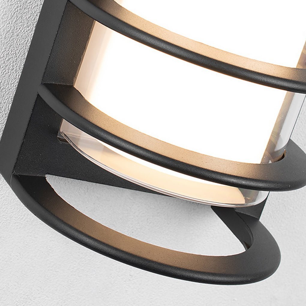 Outdoor Waterproof Double-layer Lampshade Gate Column Exterior Wall Sconces-Lighom