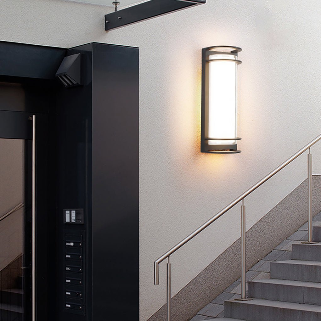 Outdoor Waterproof Double-layer Lampshade Gate Column Exterior Wall Sconces-Lighom