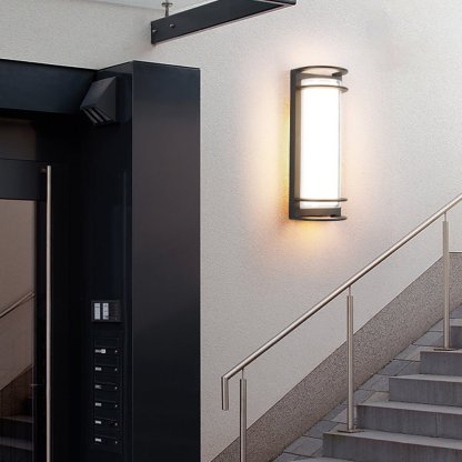 Outdoor Waterproof Double-layer Lampshade Gate Column Exterior Wall Sconces-Lighom