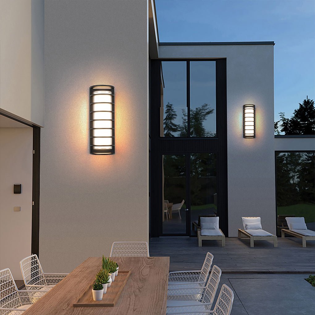 Outdoor Waterproof Double-layer Lampshade Gate Column Exterior Wall Sconces-Lighom