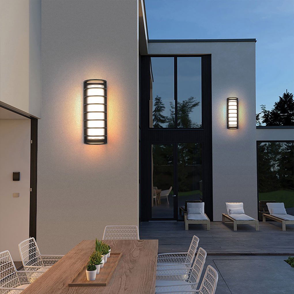 Outdoor Waterproof Double-layer Lampshade Gate Column Exterior Wall Sconces-Lighom