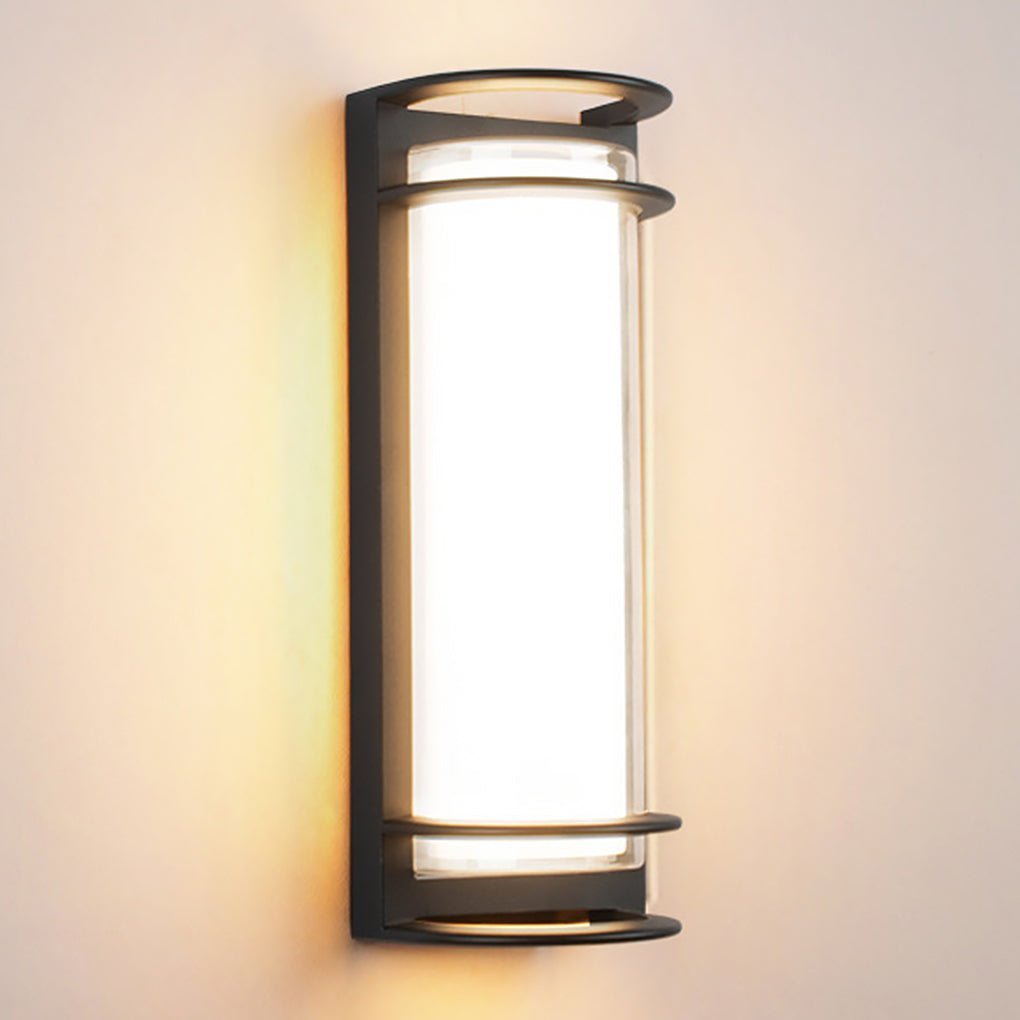 Outdoor Waterproof Double-layer Lampshade Gate Column Exterior Wall Sconces-Lighom
