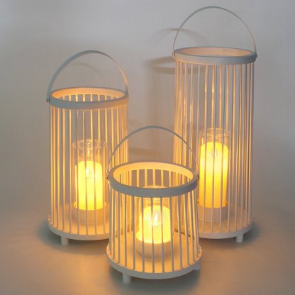 Outdoor Waterproof Garden Light Rechargeable Portable Cage Landscape Lighting with US Plug-Lighom