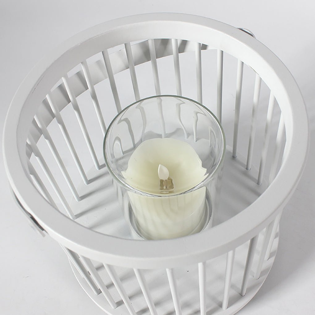 Outdoor Waterproof Garden Light Rechargeable Portable Cage Landscape Lighting with US Plug-Lighom