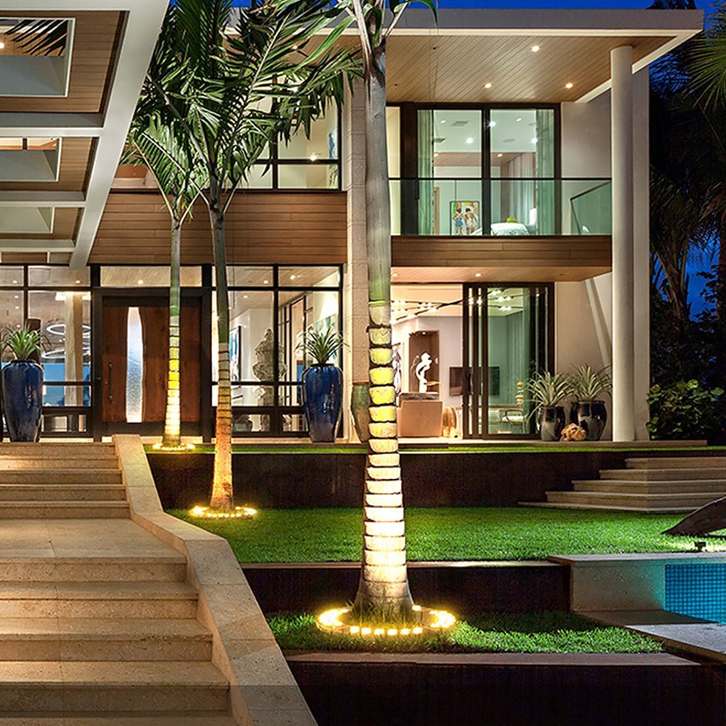 Solid Upwards LED Tree-Mounted Lights Outdoor Landscape Lighting for Trees-Lighom