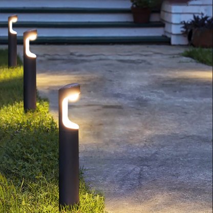 Creative Waterproof IP65 Aluminum Black Modern Outdoor Light Pathway Lights-Lighom
