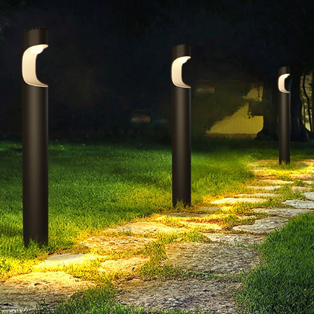 Creative Waterproof IP65 Aluminum Black Modern Outdoor Light Pathway Lights-Lighom