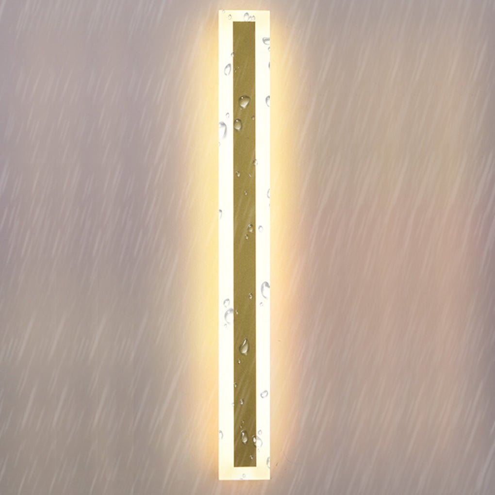 Outdoor Waterproof Rust-proof Minimalist Strip LED Wall Sconces Garden Light-Lighom