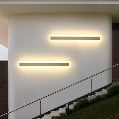 Outdoor Waterproof Rust-proof Minimalist Strip LED Wall Sconces Garden Light-Lighom