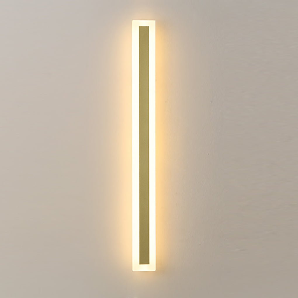 Outdoor Waterproof Rust-proof Minimalist Strip LED Wall Sconces Garden Light-Lighom