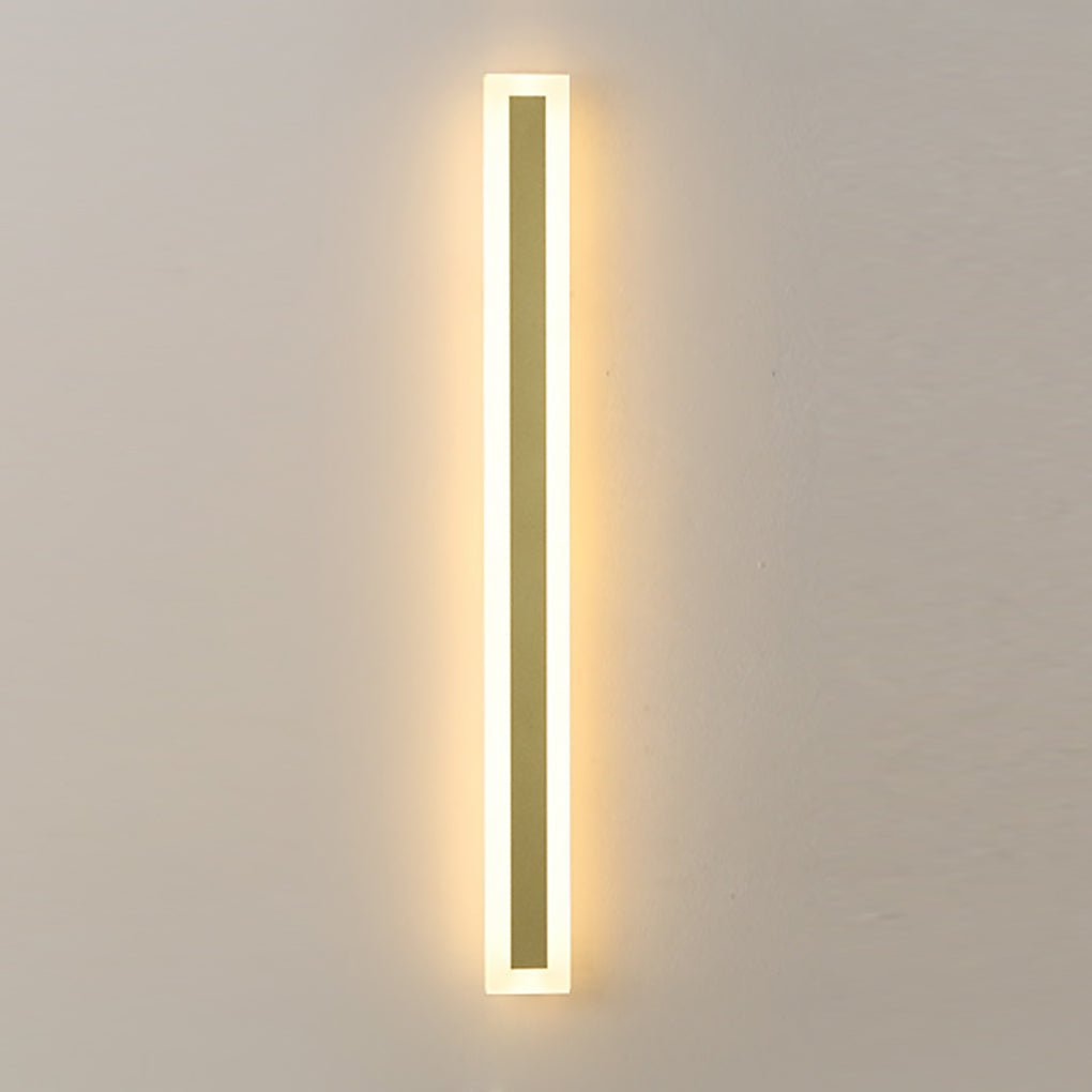 Outdoor Waterproof Rust-proof Minimalist Strip LED Wall Sconces Garden Light-Lighom