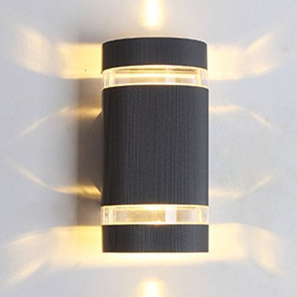 Square Round Waterproof Up And Down Lighting LED Modern Wall Sconces-Lighom