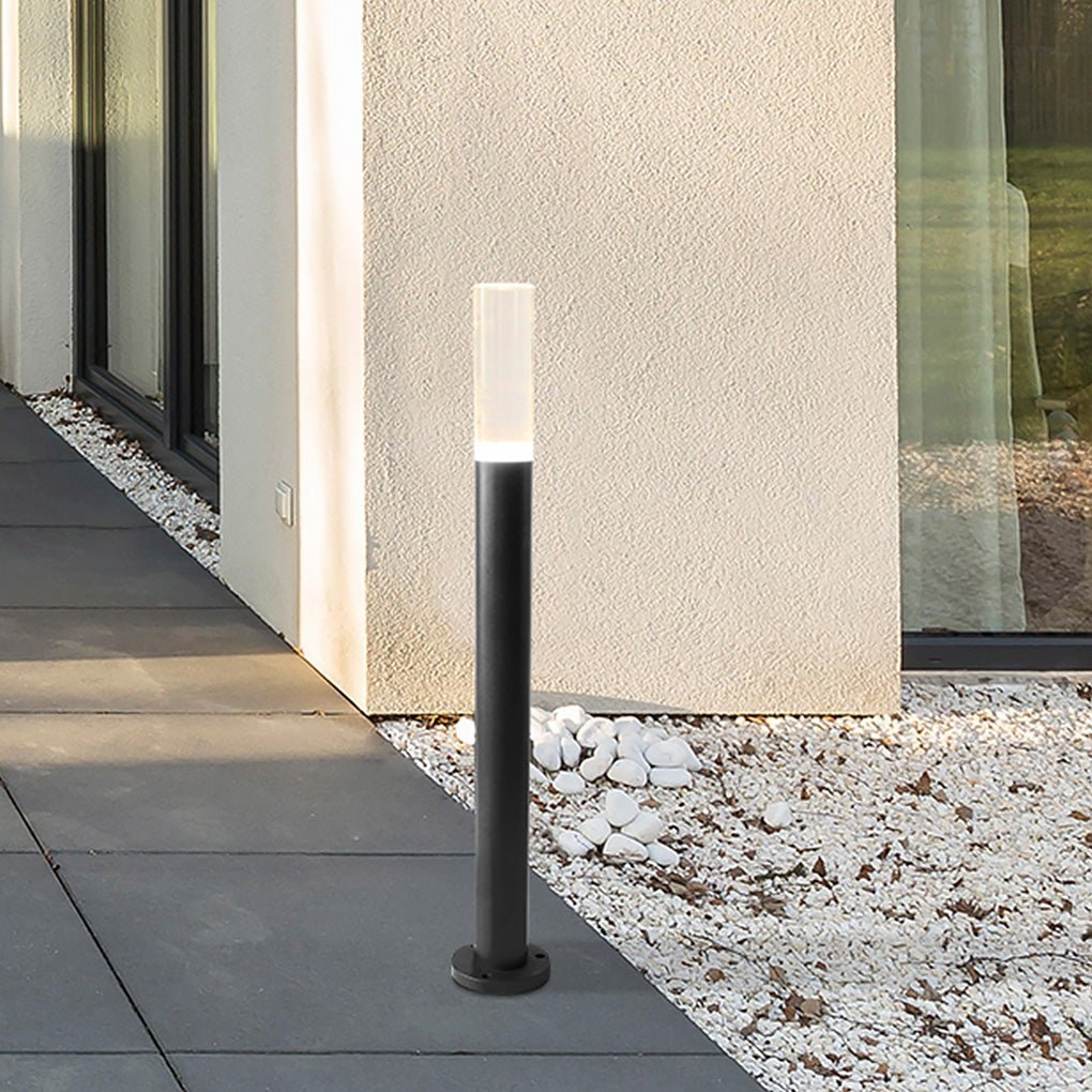 Transparent Acrylic Shade Aluminum Waterproof Modern Pathway Lights-Lighom