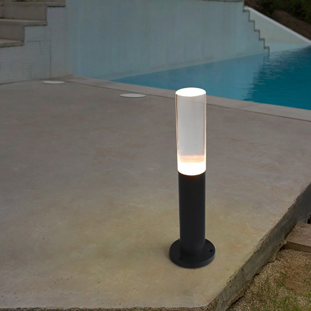 Transparent Acrylic Shade Aluminum Waterproof Modern Pathway Lights-Lighom