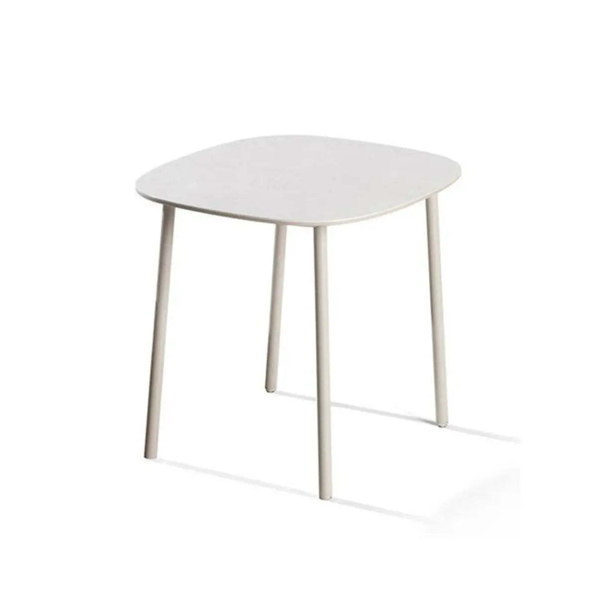 Modern oval white tables — 19.7" L x 19.7" W x 19.7" H