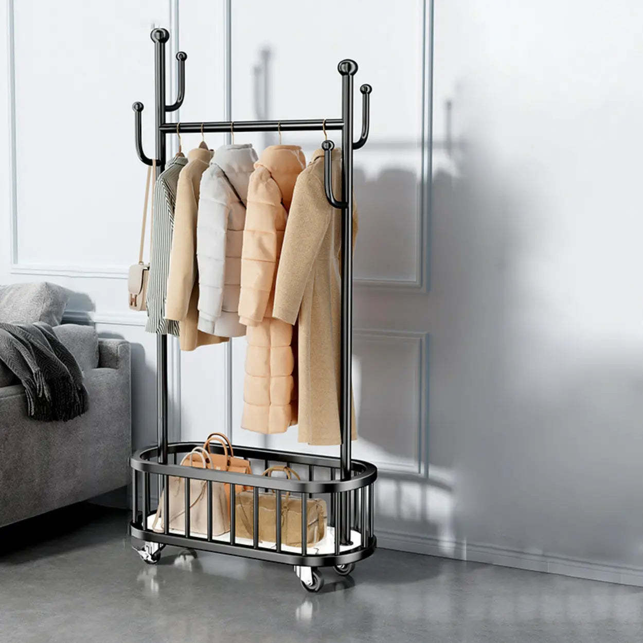 Luxury hooks home gold hall trees & coat racks in metal