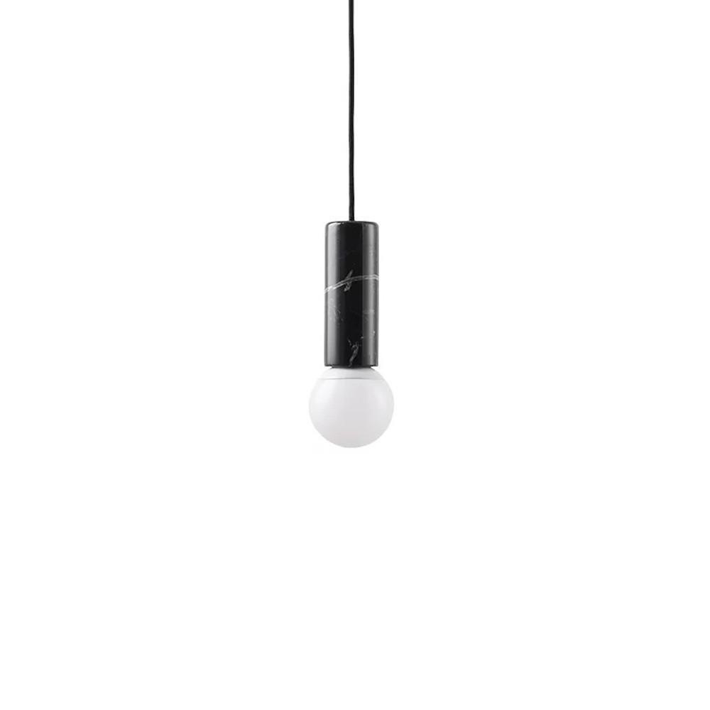 Creative cylindrical elongated black pendant lighting, Lighom — Matte Black