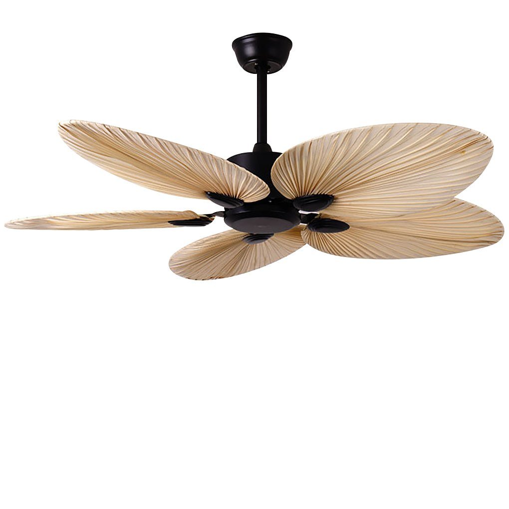 Palm Leaf Silent 52" Flush Mount Modern Ceiling Fan