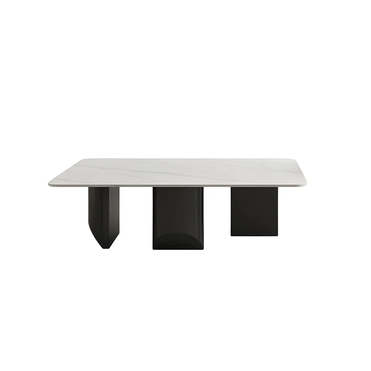 Pandora Gold Stone Black Metal Coffee Table — Pandora & Gold