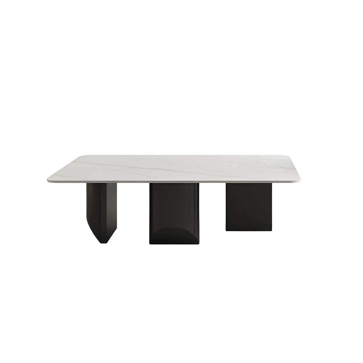 Pandora Gold Stone Black Metal Coffee Table — Pandora & Gold
