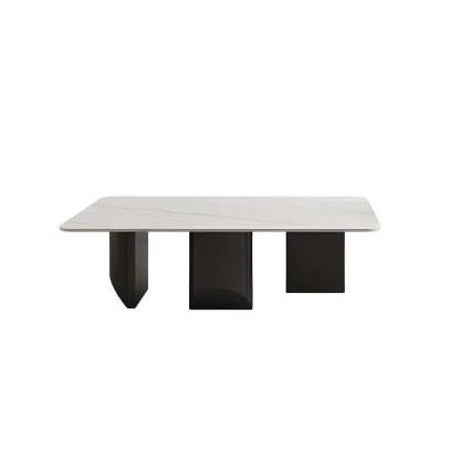 Pandora Gold Stone Black Metal Coffee Table — Pandora & Gold