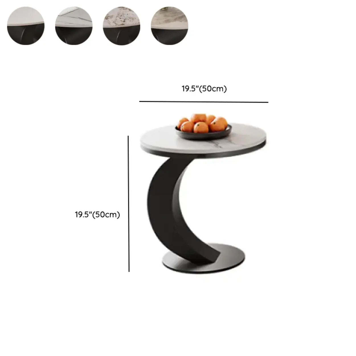 Pandora Stone Oval Abstract Base Nesting Coffee Table