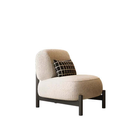 Parlor Mohair Pillow Back Four Leg Side Chair