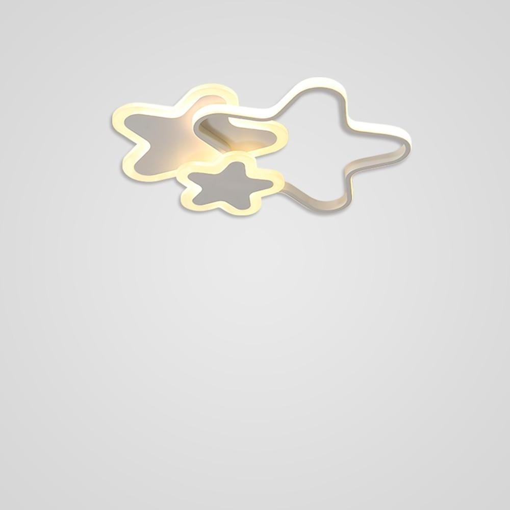 Triple Star Flush Mount Light LED Ceiling Light for Baby Kids Lighting-Lighom