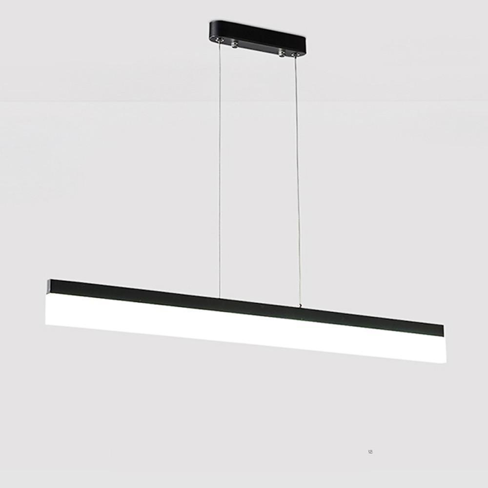 Aluminum Acrylic Elongated Linear Kitchen Island Pendant