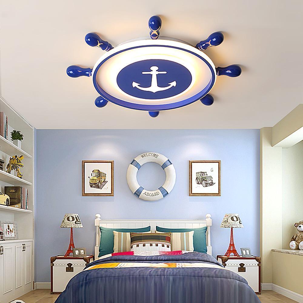 Anchor Insignia Flush Mount Ceiling Light Novelty LED Light-Lighom
