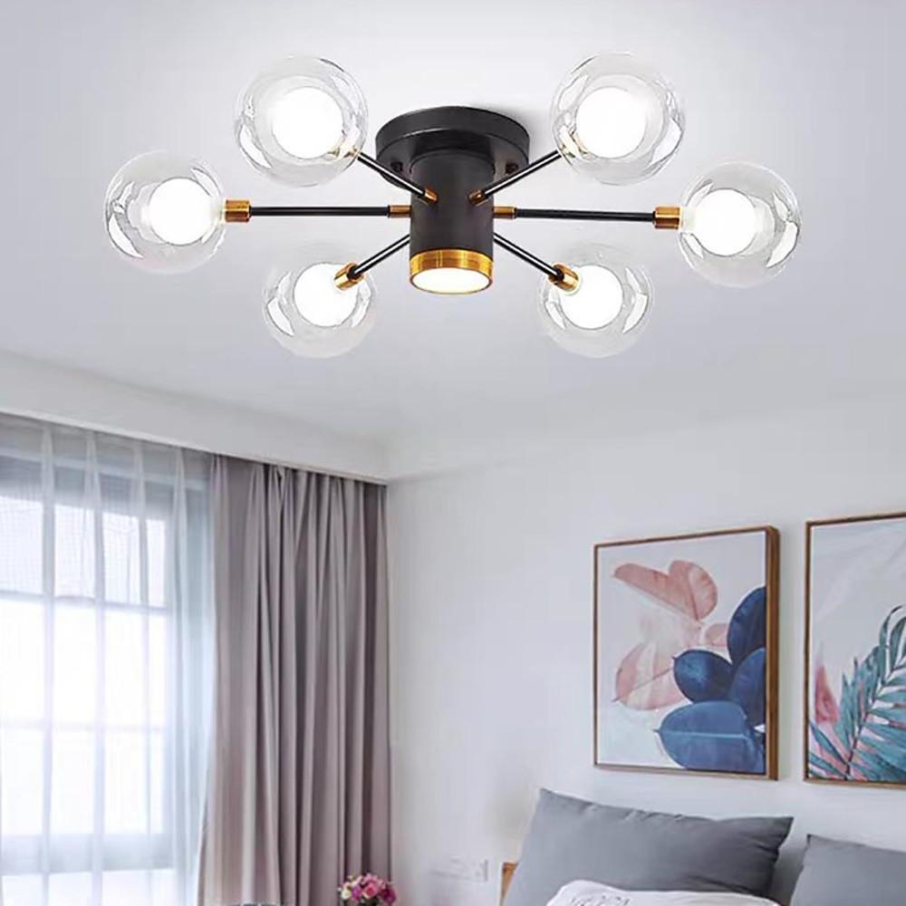 Lighom globe metal flush mount lighting for hallway — Brushed Gold
