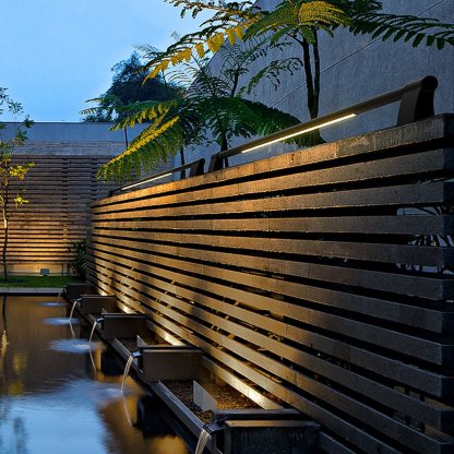 Personality Creative Outdoor Waterproof Aisle Guardrail Light LED Fence Light-Lighom