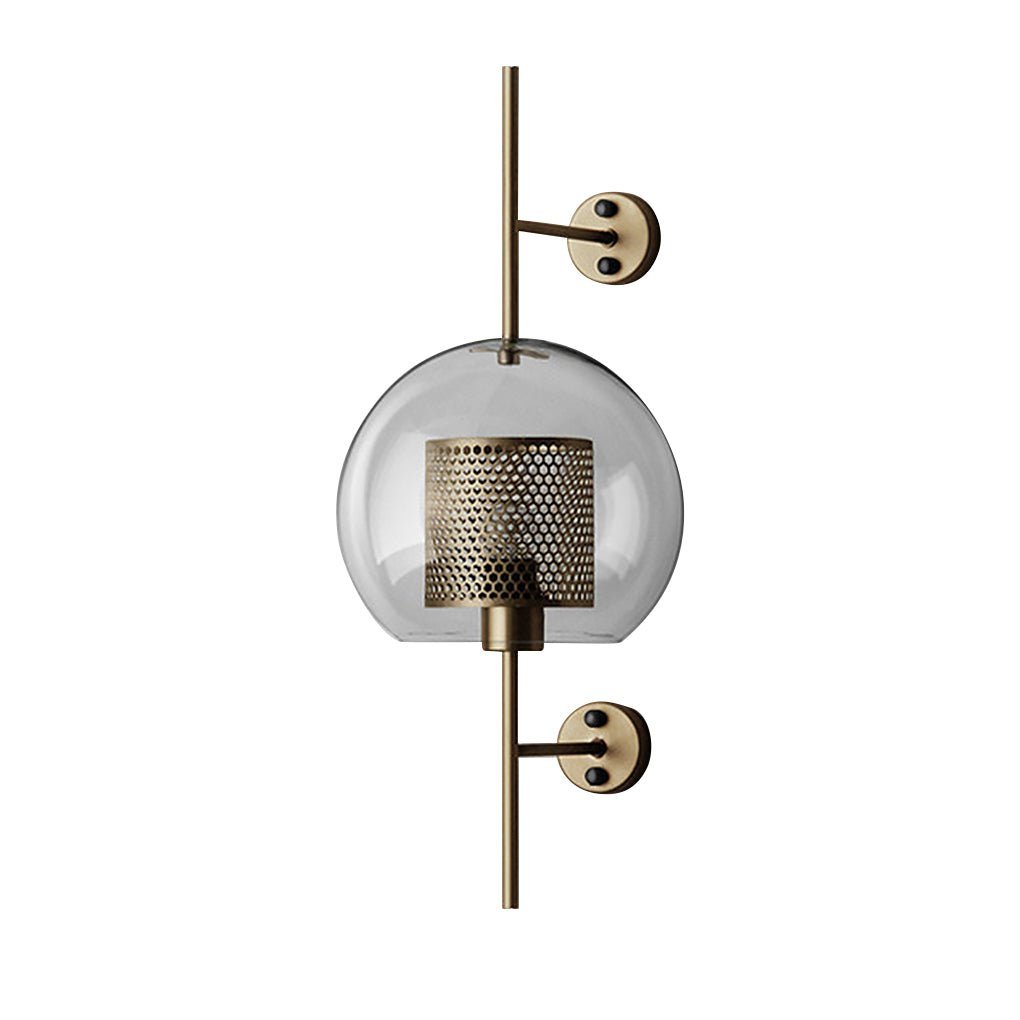 Personalized Creative Retro Industrial Style Corridor Bronze Glass Tank Wall Sconces-Lighom