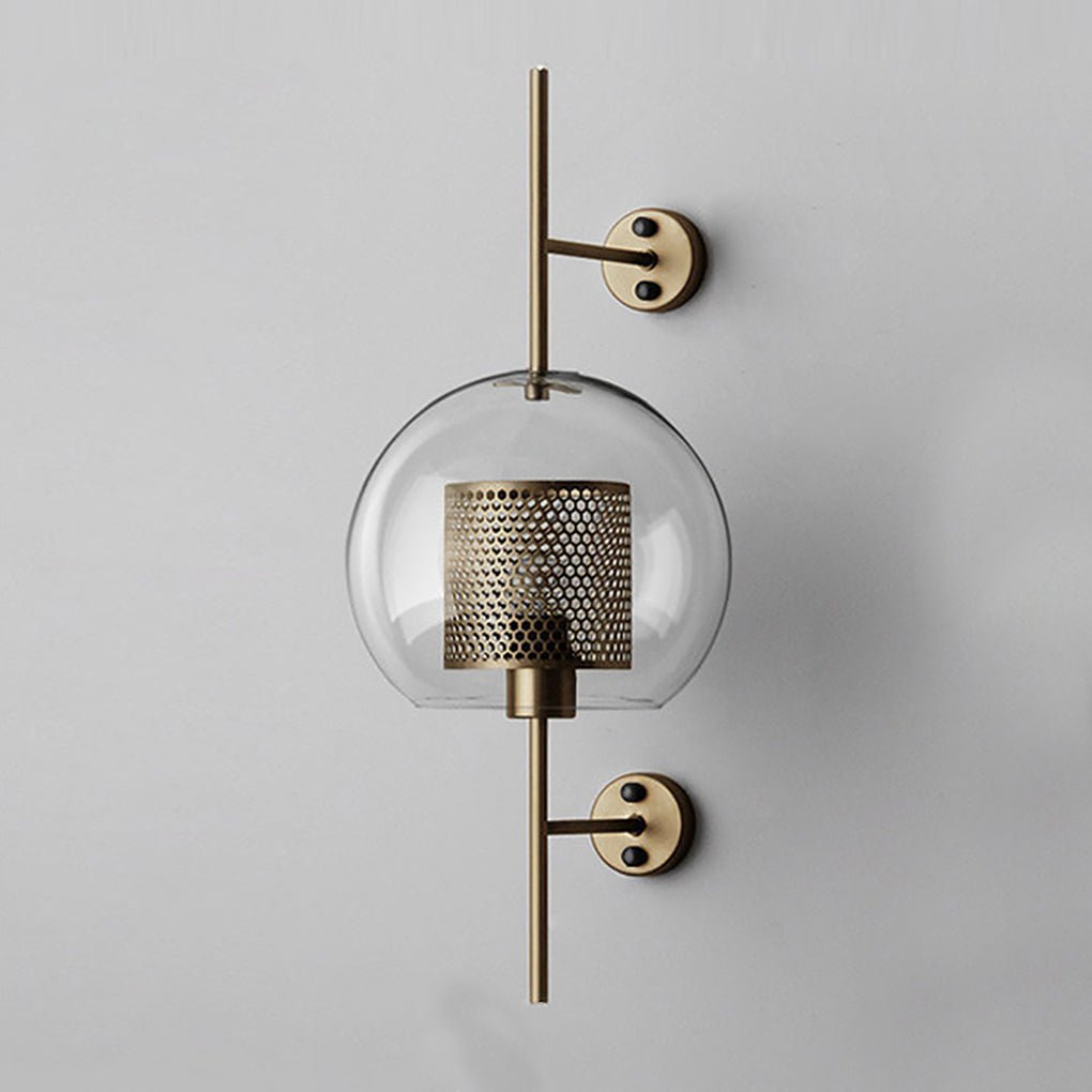 Personalized Creative Retro Industrial Style Corridor Bronze Glass Tank Wall Sconces-Lighom