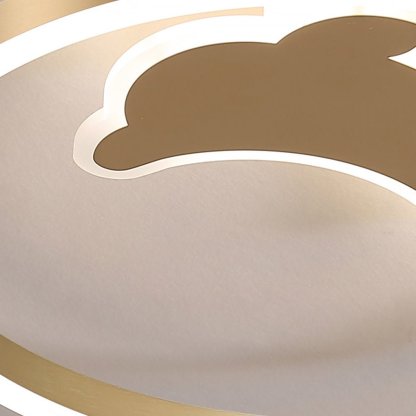 Romantic Three-Color LED Dolphin Ceiling Lamp