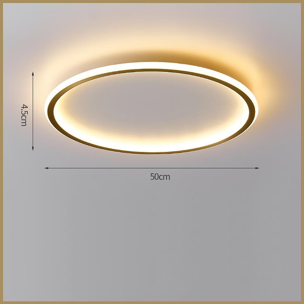 Circle Design Minimalist Nordic Integrated LED Flush Mount Ceiling Light-Lighom