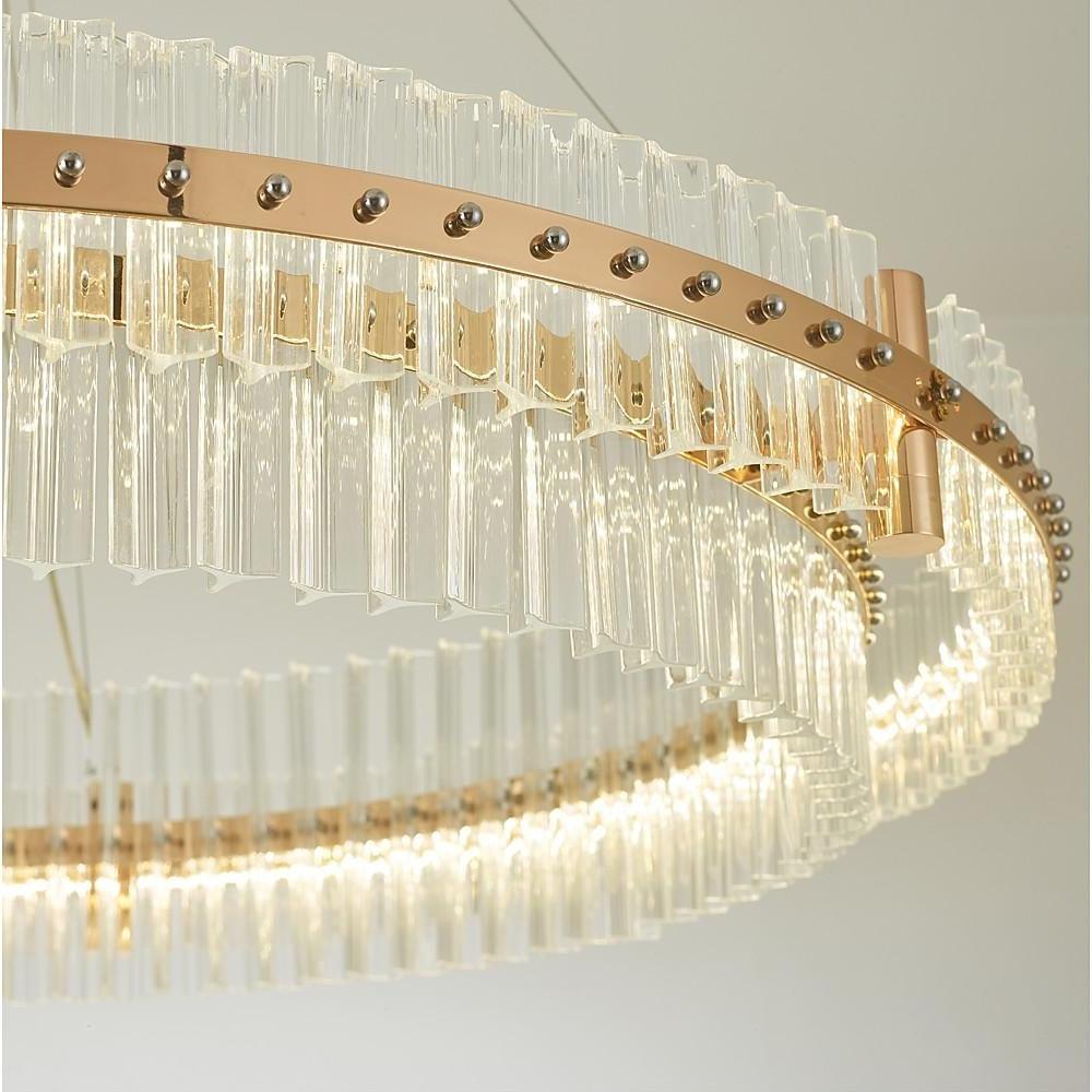 Modern Luxury Crystal Gold LED Chandelier