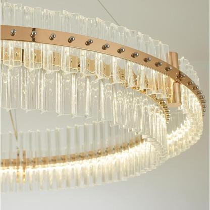 Modern Luxury Crystal Gold LED Chandelier