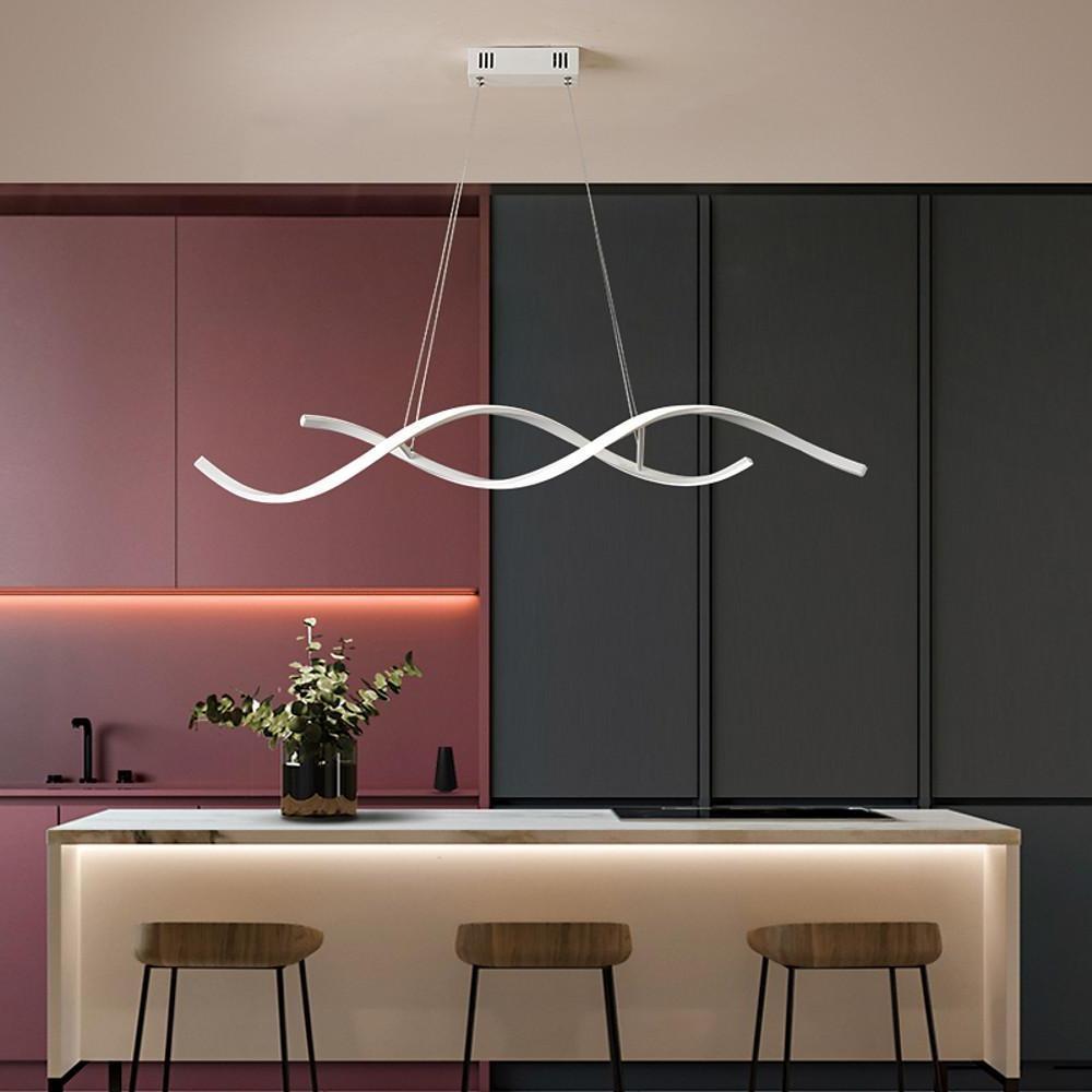 Wave Design Modern Pendant Lighting Minimalist Ceiling Light for Elegant Interiors-Lighom