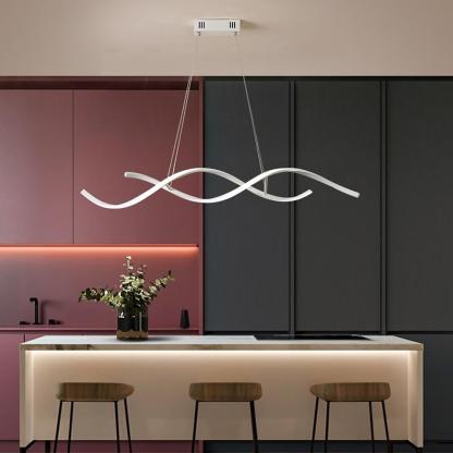 Wave Design Modern Pendant Lighting Minimalist Ceiling Light for Elegant Interiors-Lighom