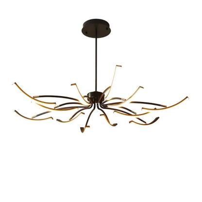 Flower Strips Dimmable LED Nordic Chandeliers Pendant Light Hanging Lamp-Lighom