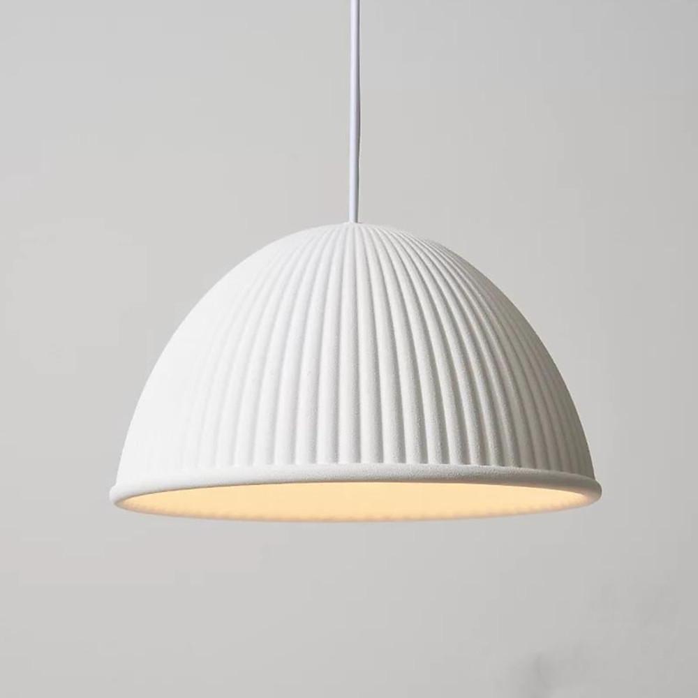 Inverted Cup Design Industrial Pendant Lighting LED Glass Metal Cement Ceiling Light-Lighom